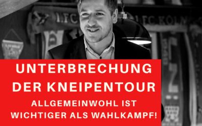 Wahlkampf-Tour wird unterbrochen