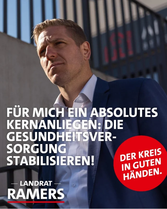 Eine Herausforderung, um die wir uns auch in den nächsten Jahren kümmern müssen: Die Stabilisierung der Gesundheitsversorgung im Kreis Euskirchen. 
Ich möchte als Landrat weiter eng mit allen Beteiligten an kreativen Lösungen arbeiten - ein absolutes Kernanliegen!