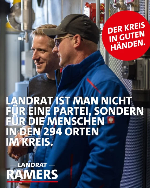 Landrat ist man nicht alleine. Der großartige Rückhalt durch meine Mitarbeitenden, die Unterstützung meiner Familie, das Engagement vor Ort, die vielen Menschen, die anpacken und im Kreis Euskirchen was bewegen wollen - dafür bin ich unglaublich dankbar und das macht die Aufgabe so besonders.