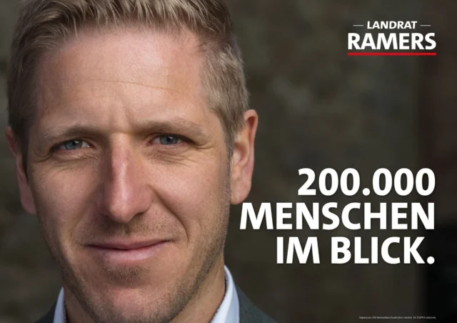 Landrat bin ich für die Menschen im Kreis - nicht für eine Partei, nicht für einen persönlichen Karriereschritt. 

Inzwischen leben mehr als 200.000 Menschen bei uns im Kreis Euskirchen. Um die geht es und für deren Belange möchte ich auch in Zukunft da sein. Eine stabile Gesundheitsversorgung, ein starker Bevölkerungsschutz, klarer Fokus auf Familien & Bildung sowie ein Kreis, der Respekt und Gemeinschaft bewahrt - dafür stehe ich als Landrat.
