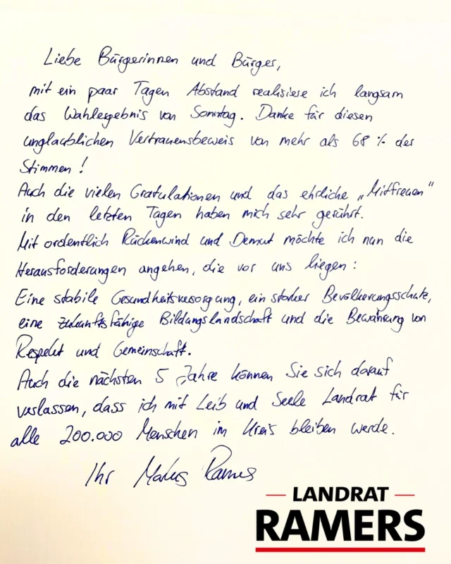 Ein paar Zeilen an euch. 💌🙏